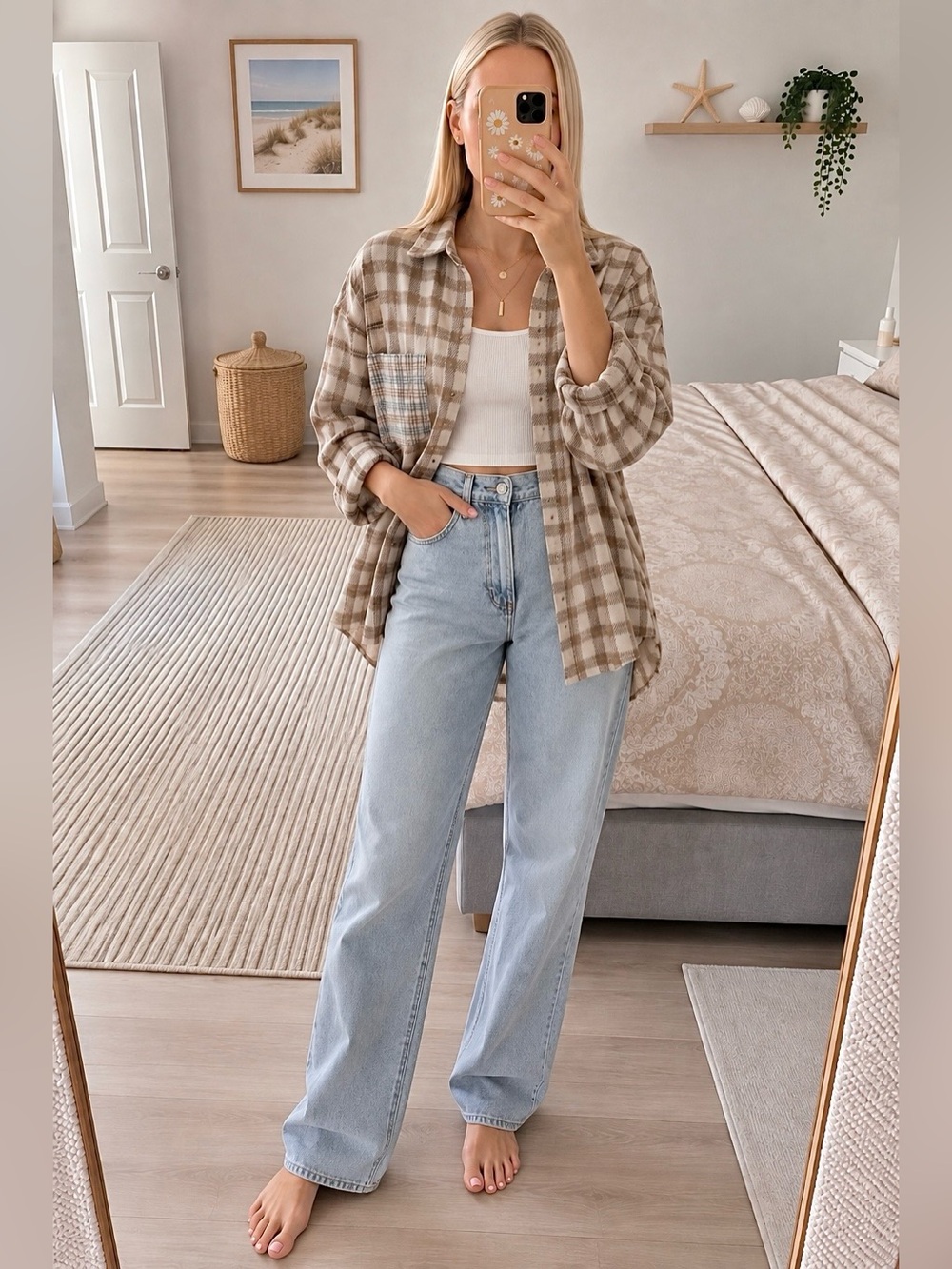 Plaid shacket